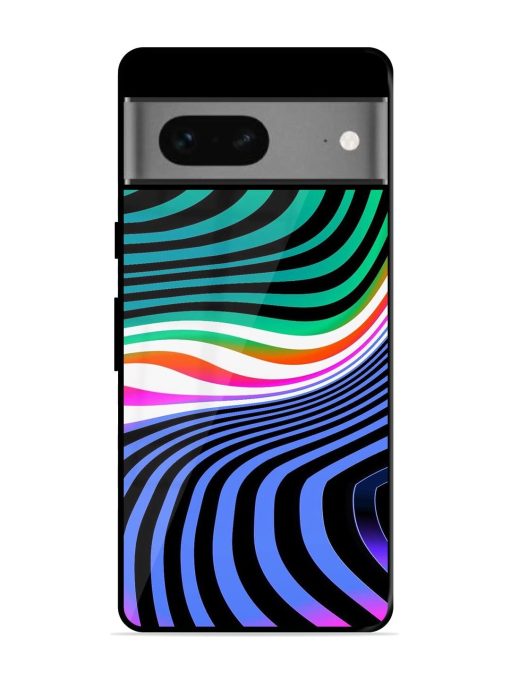 Psychedelic Waves Glossy Soft Edge Case for Google Pixel 7 Chachhi