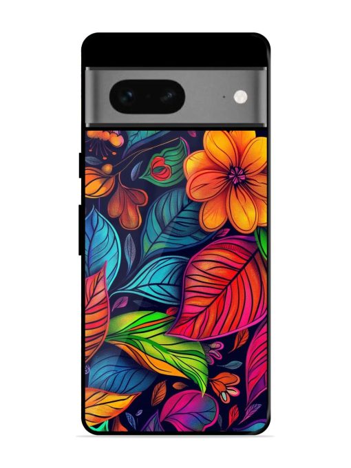 Rainbow Of Blooms Glossy Soft Edge Case for Google Pixel 7 Chachhi