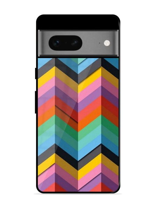 Colorful Zigzag Glossy Soft Edge Case for Google Pixel 7 Chachhi