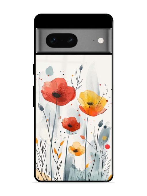 Poppy Fields Glossy Soft Edge Case for Google Pixel 7 Chachhi