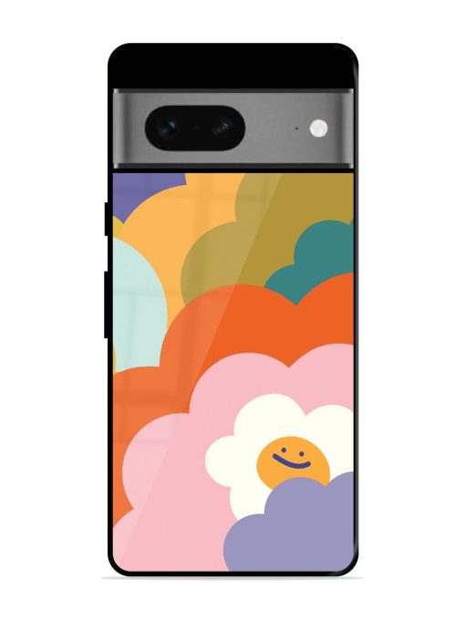 Happy Flower Power Glossy Soft Edge Case for Google Pixel 7 Chachhi