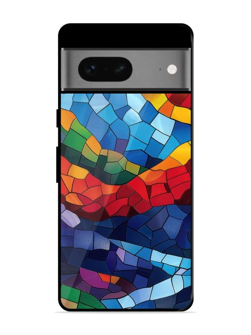 Mosaic Sunset Glossy Soft Edge Case for Google Pixel 7 Chachhi