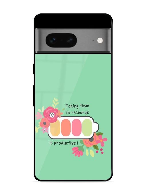 Recharge And Bloom Glossy Soft Edge Case for Google Pixel 7 Chachhi