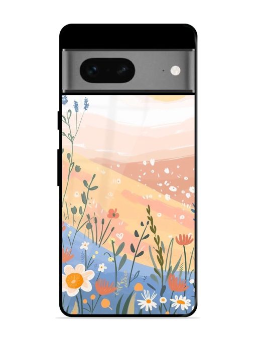 Golden Hour Blooms Glossy Soft Edge Case for Google Pixel 7 Chachhi