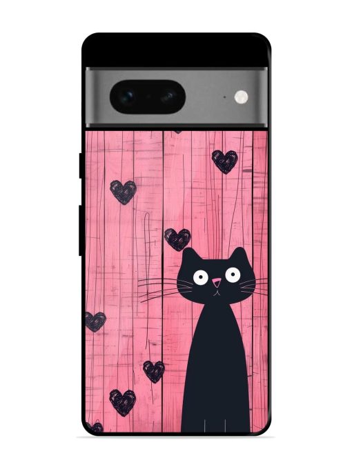 Feline Valentine'S Day Glossy Soft Edge Case for Google Pixel 7 Chachhi