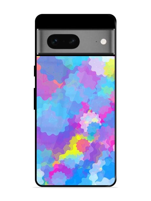 Psychedelic Cloud Burst Glossy Soft Edge Case for Google Pixel 7 Chachhi