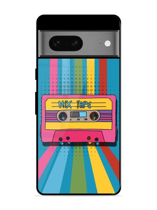 Retro Cassette Tapes Glossy Soft Edge Case for Google Pixel 7 Chachhi