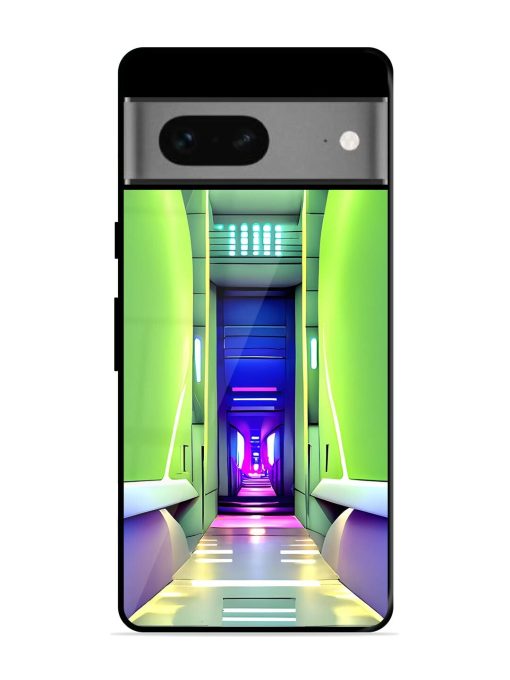 Neon Corridor Glossy Soft Edge Case for Google Pixel 7 Chachhi