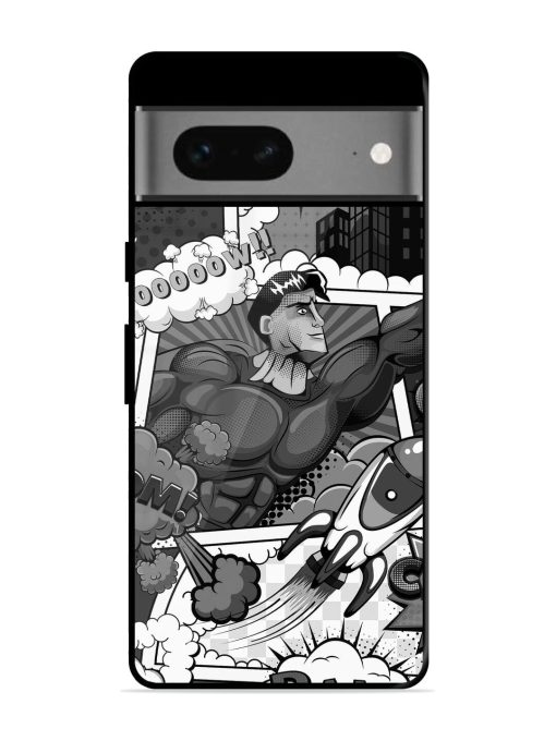 Comic Book Chaos Glossy Soft Edge Case for Google Pixel 7 Chachhi