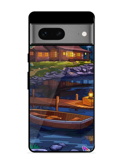 Moonlit Serenity Glossy Soft Edge Case for Google Pixel 7 Chachhi