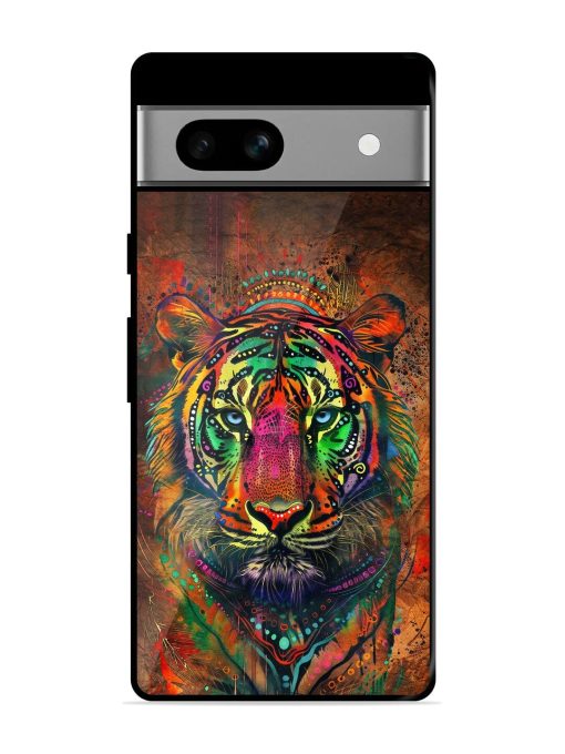 Cosmic Tiger Glossy Soft Edge Case for Google Pixel 7A Chachhi