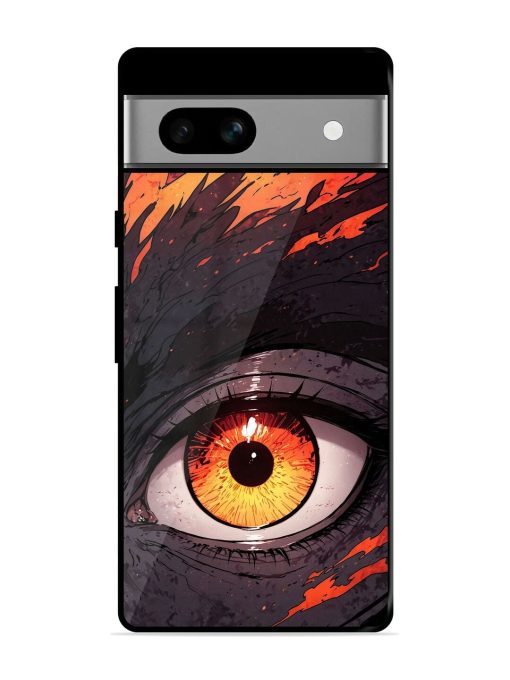 Inferno Gaze Glossy Soft Edge Case for Google Pixel 7A Chachhi