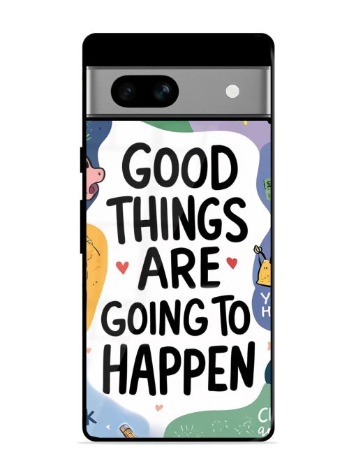 Uplifting Scribbles Glossy Soft Edge Case for Google Pixel 7A Chachhi