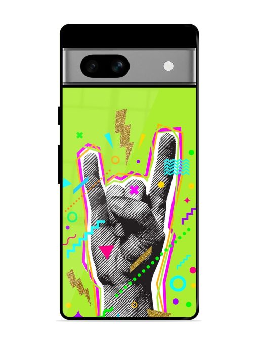 Neon Rock Glossy Soft Edge Case for Google Pixel 7A Chachhi