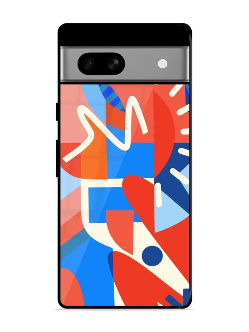 Abstract Harmony Glossy Soft Edge Case for Google Pixel 7A Chachhi