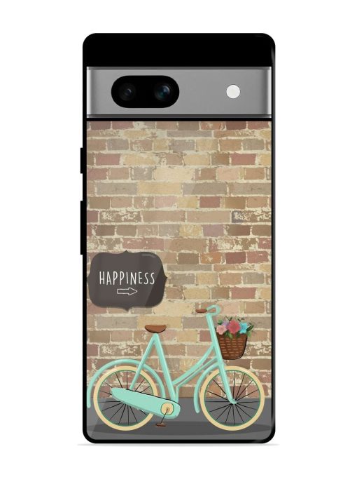 Pedaling Towards Happiness Glossy Soft Edge Case for Google Pixel 7A Chachhi