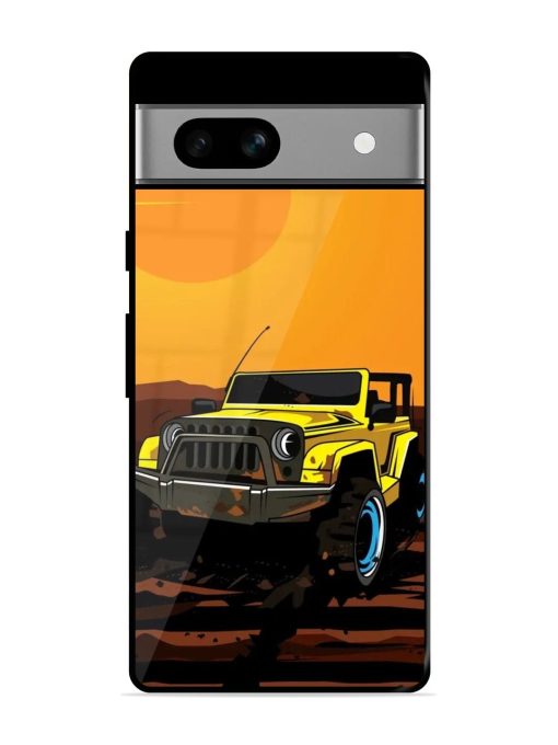 Sunset Cruise Glossy Soft Edge Case for Google Pixel 7A Chachhi