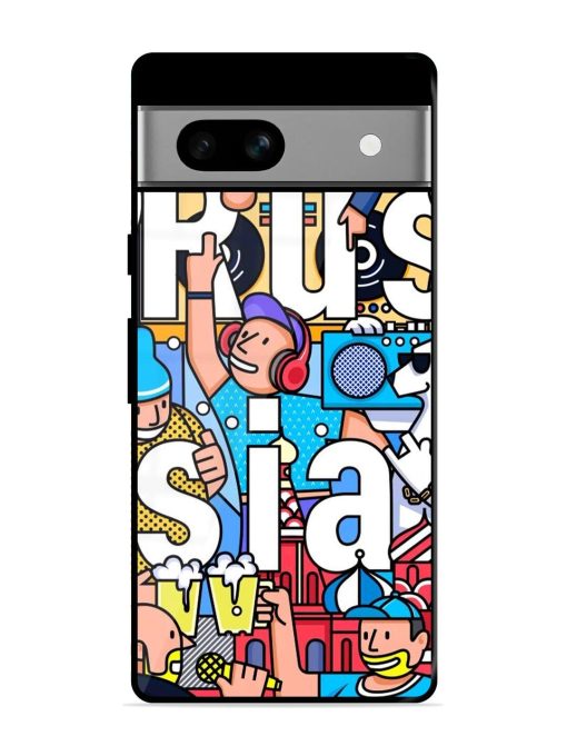 Russian Vibes Glossy Soft Edge Case for Google Pixel 7A Chachhi