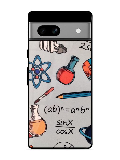 Science Doodle Glossy Soft Edge Case for Google Pixel 7A Chachhi