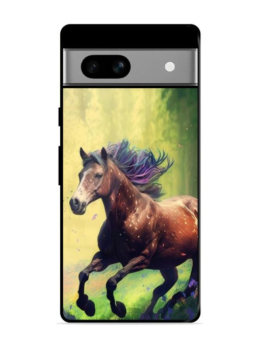 Enchanted Gallop Glossy Soft Edge Case for Google Pixel 7A Chachhi