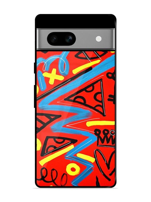 Groovy Garden Glossy Soft Edge Case for Google Pixel 7A Chachhi