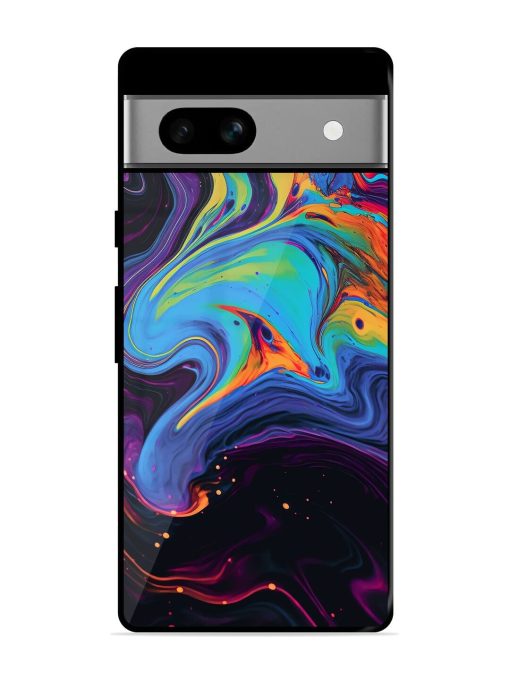 Liquid Dreamscape Glossy Soft Edge Case for Google Pixel 7A Chachhi