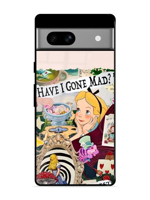 Mad Hatter'S Collage Glossy Soft Edge Case for Google Pixel 7A