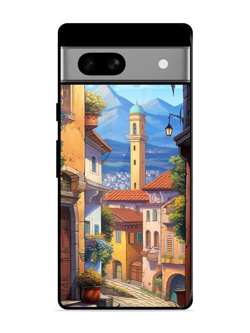 Tuscan Twilight Glossy Soft Edge Case for Google Pixel 7A Chachhi