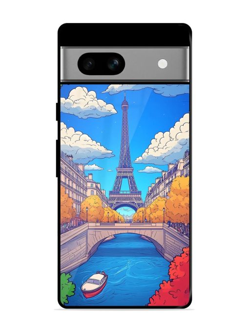 Parisian Panorama Glossy Soft Edge Case for Google Pixel 7A