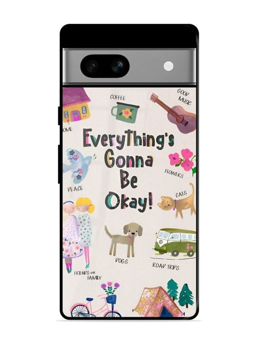 Sunshine And Smiles Glossy Soft Edge Case for Google Pixel 7A Chachhi