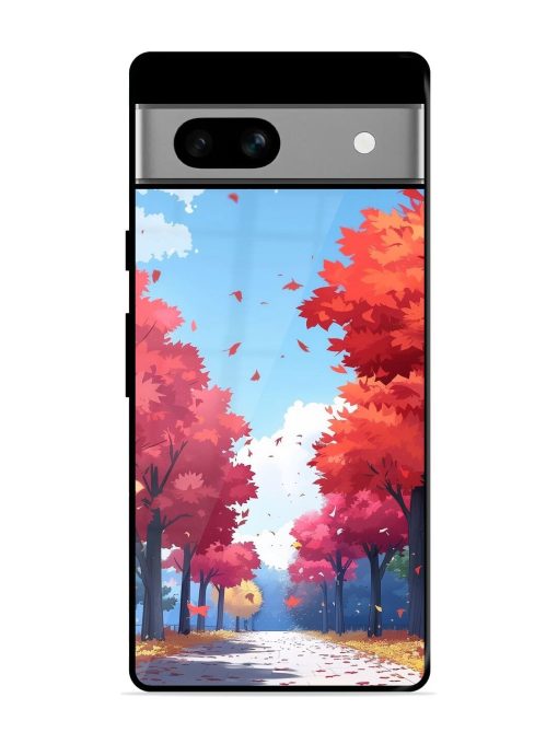 Autumn'S Embrace Glossy Soft Edge Case for Google Pixel 7A Chachhi