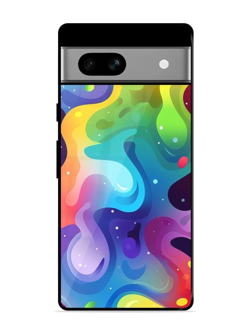 Rainbow River Glossy Soft Edge Case for Google Pixel 7A Chachhi