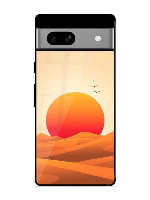 Desert Sunset Glossy Soft Edge Case for Google Pixel 7A Chachhi