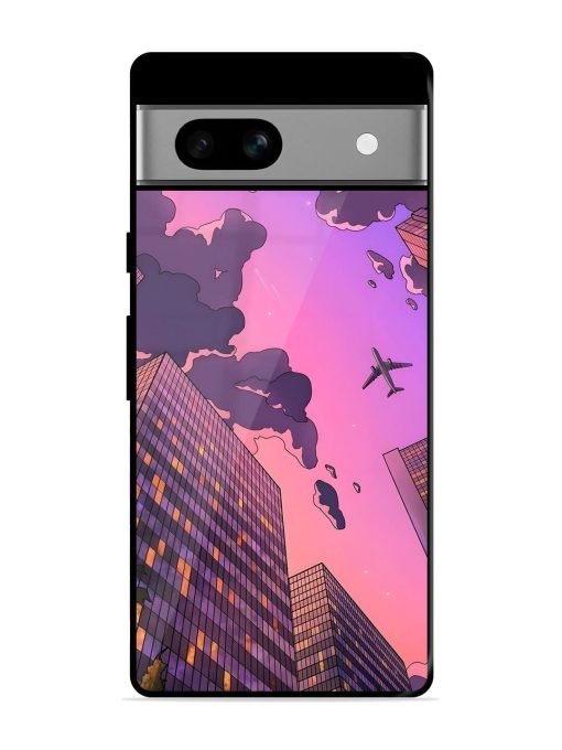 Urban Twilight Glossy Soft Edge Case for Google Pixel 7A Chachhi