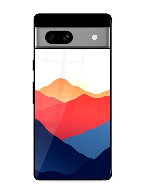 Sunset Peaks Glossy Soft Edge Case for Google Pixel 7A Chachhi