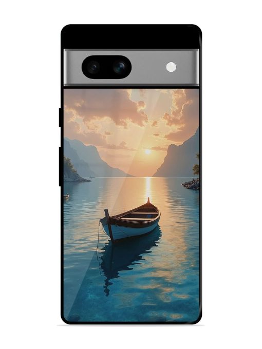 Serene Sunset Glossy Soft Edge Case for Google Pixel 7A Chachhi