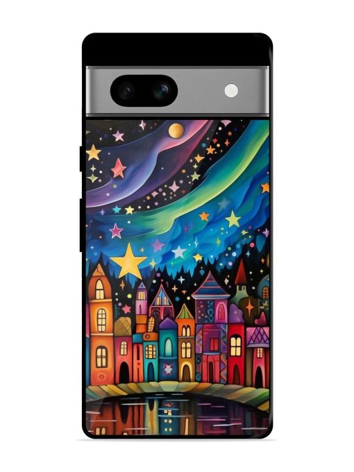 Starlit Village Glossy Soft Edge Case for Google Pixel 7A Chachhi