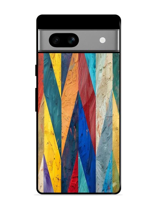 Abstract Tapestry Glossy Soft Edge Case for Google Pixel 7A Chachhi