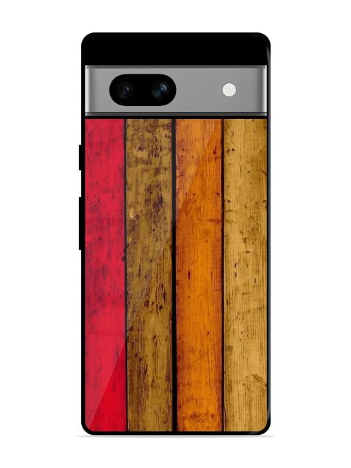 Colorful Woodgrain Glossy Soft Edge Case for Google Pixel 7A Chachhi