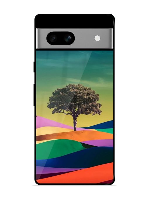 Rainbow'S Lone Sentinel Glossy Soft Edge Case for Google Pixel 7A Chachhi