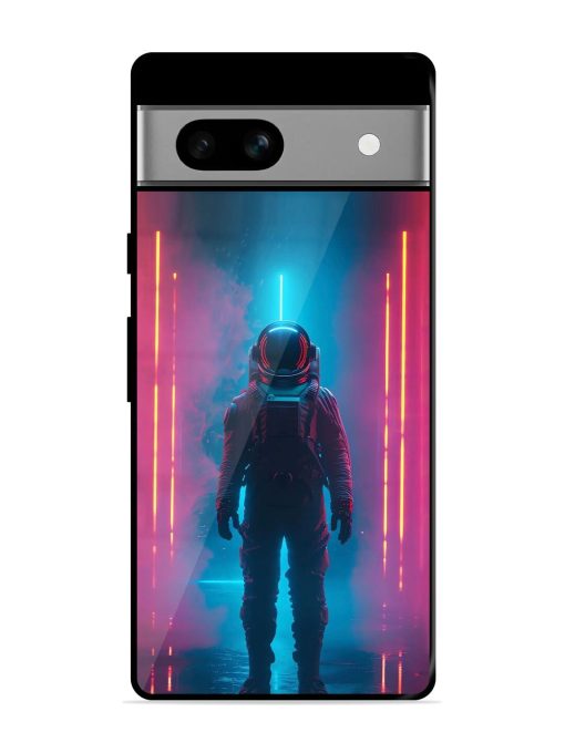 Neon Astronaut Glossy Soft Edge Case for Google Pixel 7A Chachhi