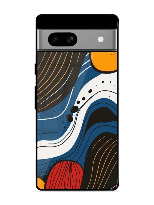 Abstract Expression Glossy Soft Edge Case for Google Pixel 7A Chachhi