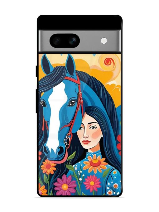 Equine Enchantment Glossy Soft Edge Case for Google Pixel 7A Chachhi