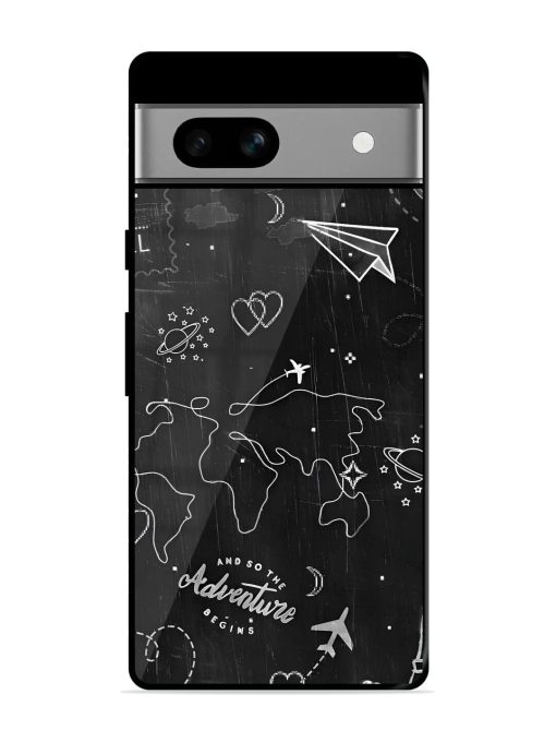 Wanderlust Sketchbook Glossy Soft Edge Case for Google Pixel 7A Chachhi