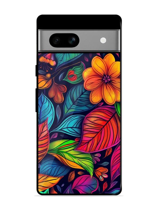 Rainbow Of Blooms Glossy Soft Edge Case for Google Pixel 7A