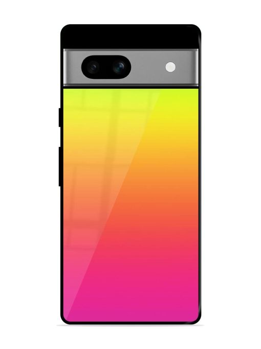 Rainbow Gradient Glossy Soft Edge Case for Google Pixel 7A Chachhi