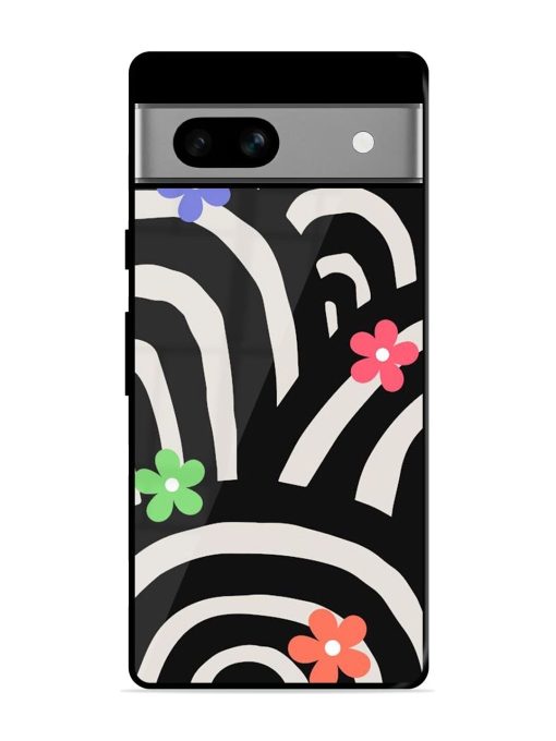 Rainbow Arcs Glossy Soft Edge Case for Google Pixel 7A Chachhi