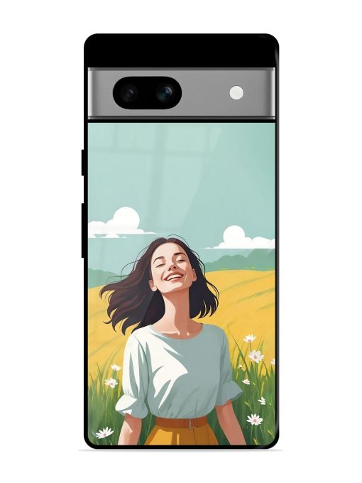 Girl Graffiti Glossy Soft Edge Case for Google Pixel 7A Chachhi