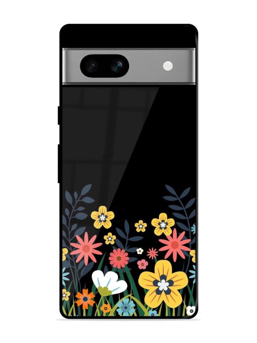 Floral Night Sky Glossy Soft Edge Case for Google Pixel 7A Chachhi