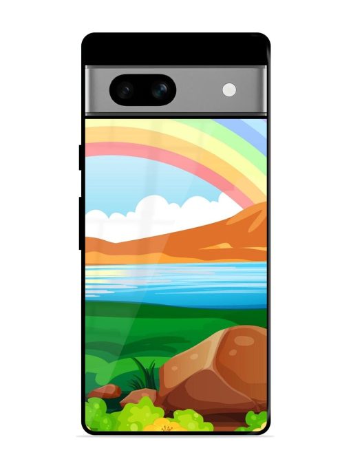 Rainbow Over The Lake Glossy Soft Edge Case for Google Pixel 7A Chachhi